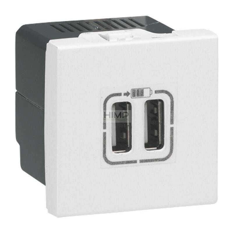 Minipuszka do blatów MOSIĄDZ gniazdo 2400 mA USB-typ A Legrand 054016