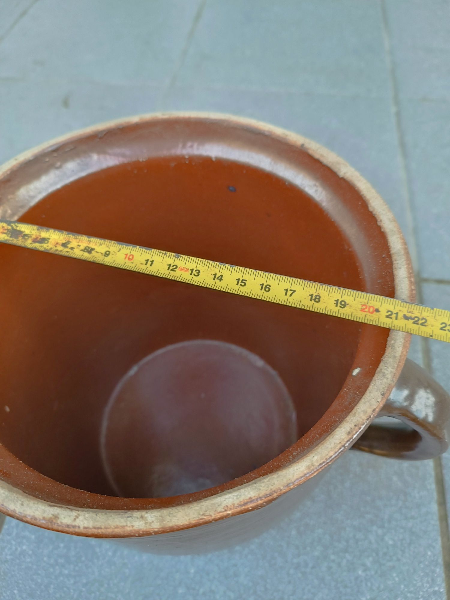 Garnek gliniany kamionka ceramiczny kubek Bochnia zestaw