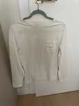 Kremowy longsleeve, koszulka męska Reserved S