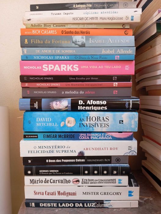 Livros Ken Follett, Truman Capote, Nicholas Sparks, John Le Carre