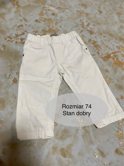 Spodni niemowlece biale