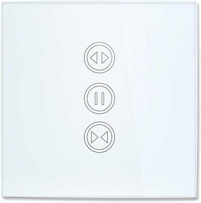 Przełącznik do rolet SMART HOME WiFi szklany biały