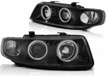 Reflektor Lampa kpl Ringi Angel Eyes Led CCfl Seat Leon I 1m Toledo II 2