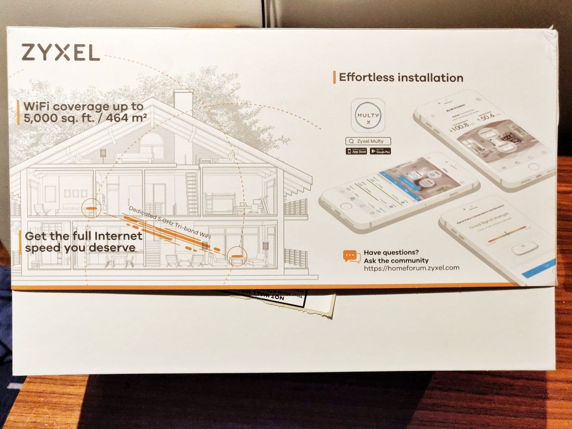 Access Point Router AP Zyxell Multy X AC3000 Mesh WiFi kit de 2
