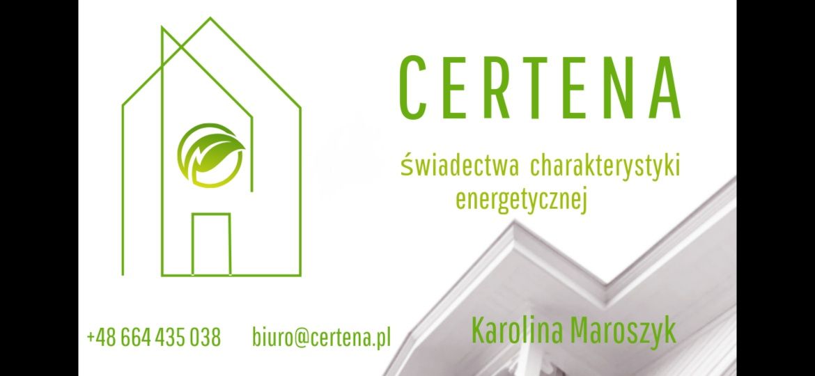 Świadectwa charakterystyki energetycznej