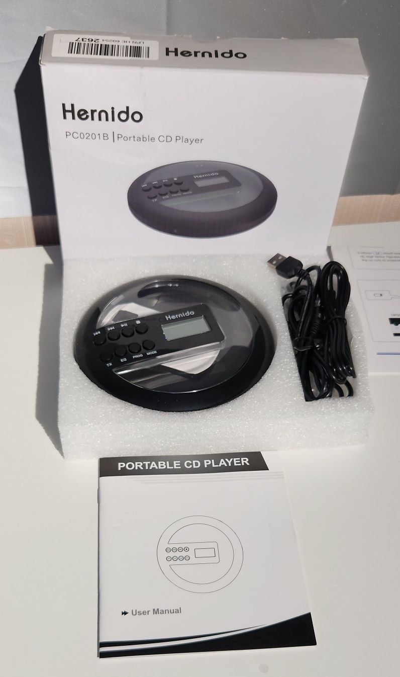 Портативний програвач компакт-дисків Hernido PC0201B Portable CD Playe