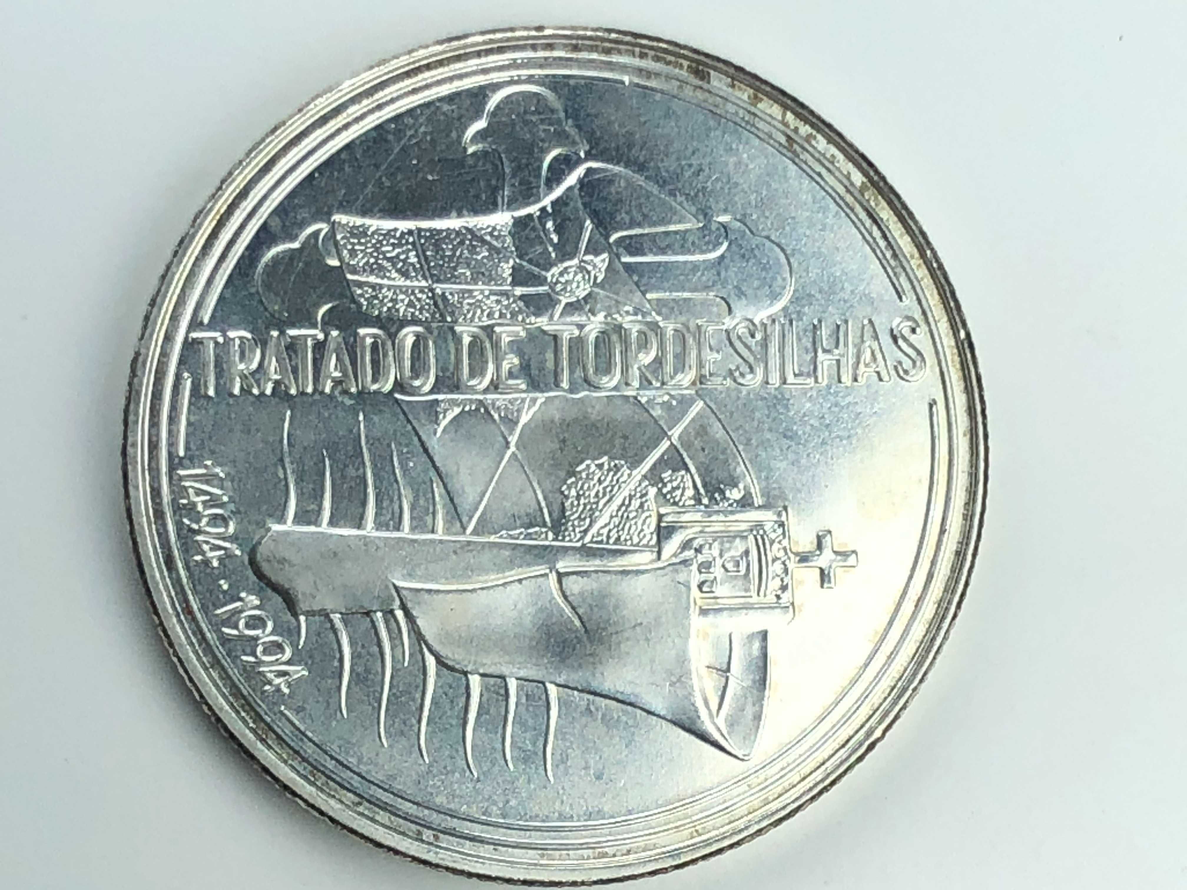 1.000 Escudos 1994 Prata - Tratado de Tordesilhas