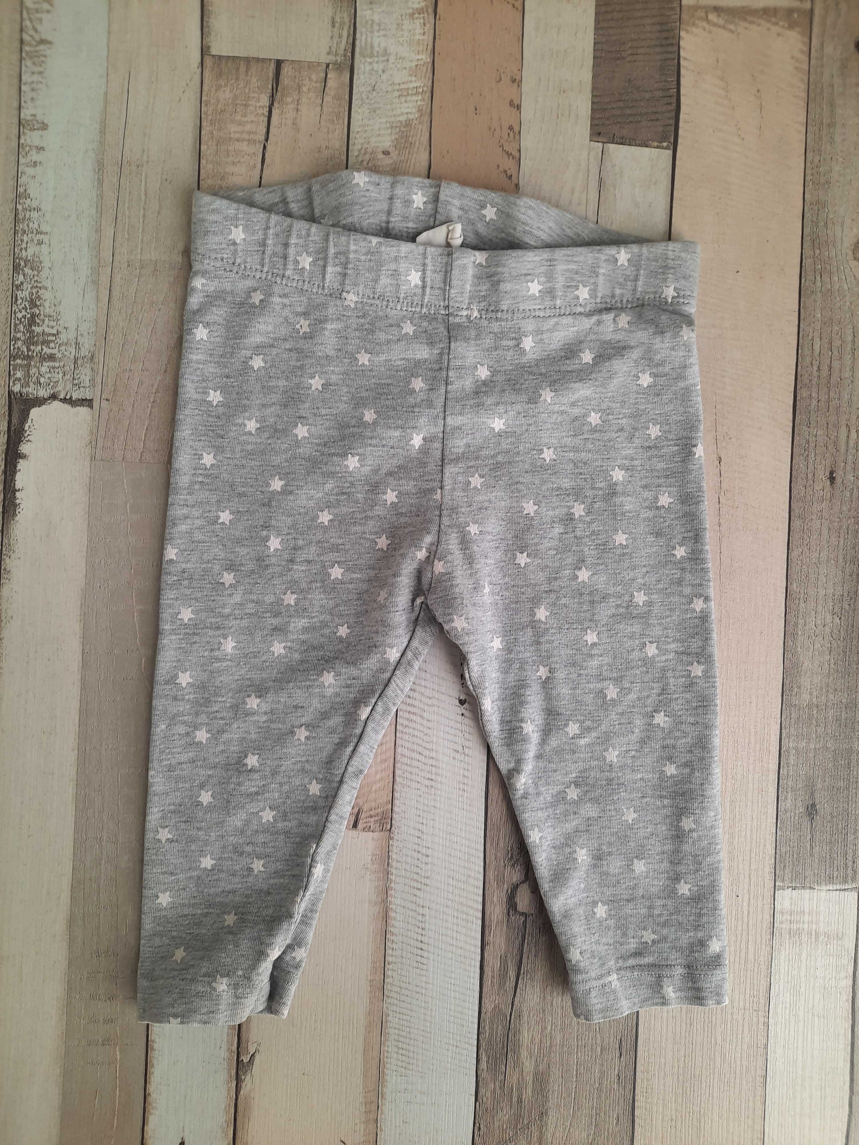 Legginsy gwiazdki h&m 4-6 miesiecy