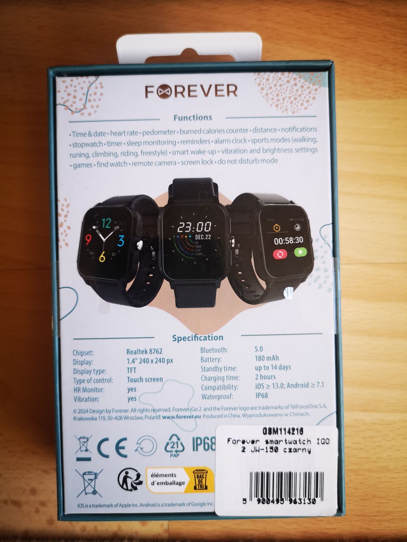 Smartwatch iGo2 firmy Forever