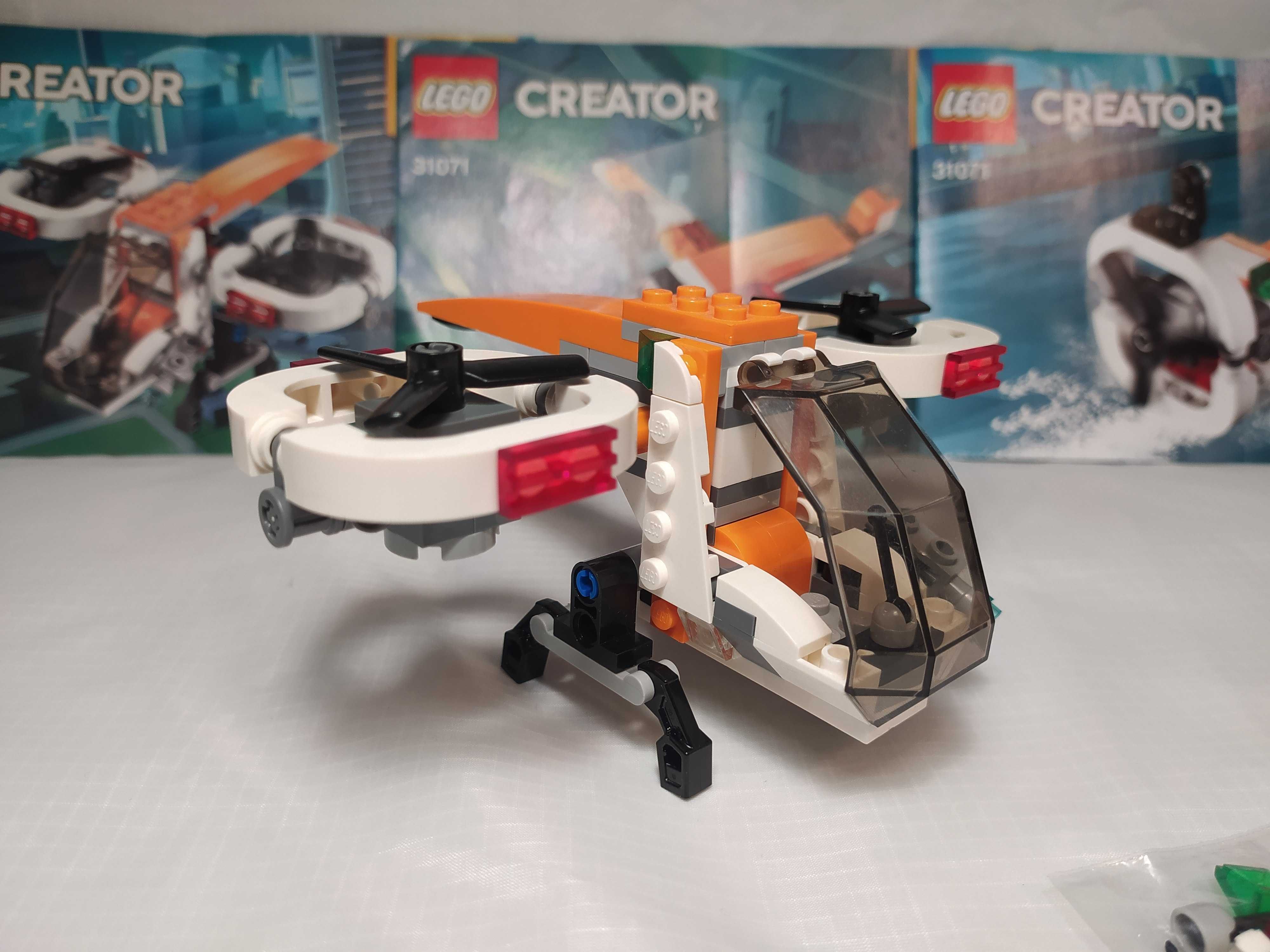 Kompletny i oryginalny zestaw LEGO 31071 Creator 3w1 - Dron badawczy