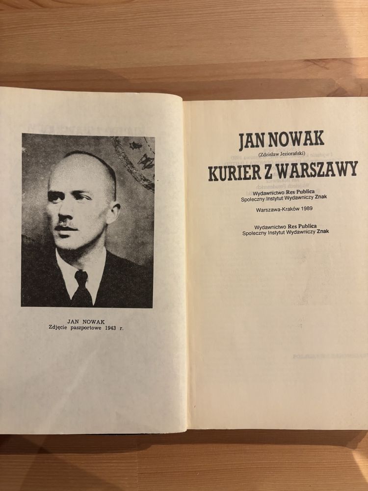 Książka „Kurier z Warszawy” - Jan Nowak Jeziorański