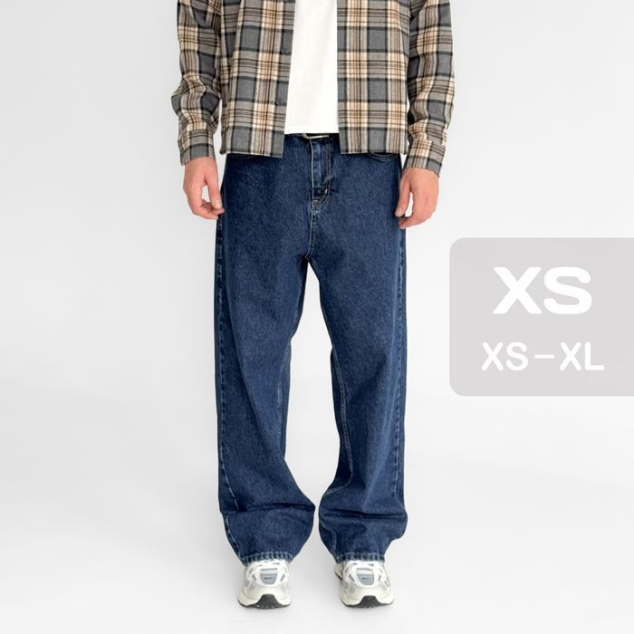 Джинси чоловічі baggy jeans, широкие джинсы мужские реп rap sk8 XS