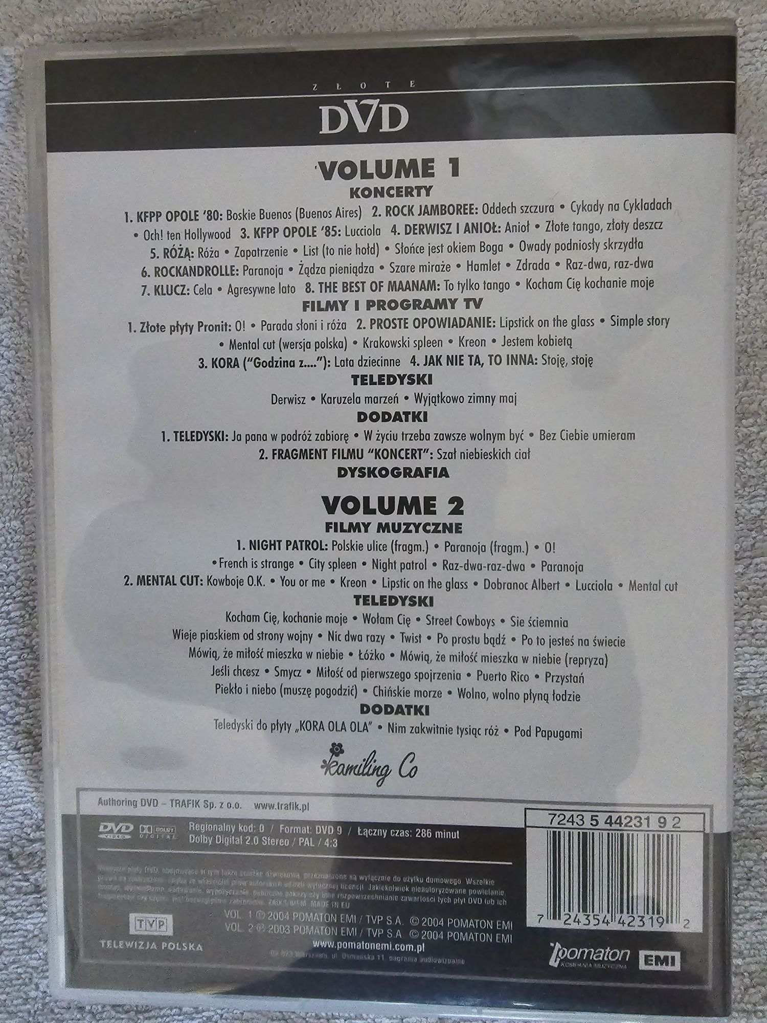 Dvd Maanam teledyski