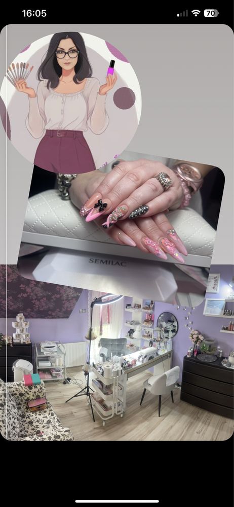 Stylizacja paznokci, hybryda, manicure, przedlużenie