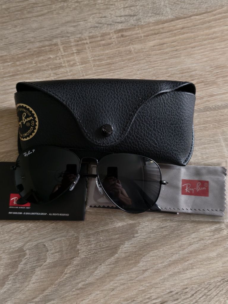 Oryginalne okulary przeciwsłoneczne z polaryzacją Ray Ban