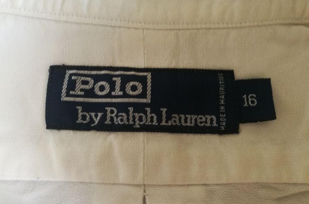 RALPH LAUREN Koszula Męska 16 ROZMIAR XL XXL Biała Długi Rękaw OKAZJA