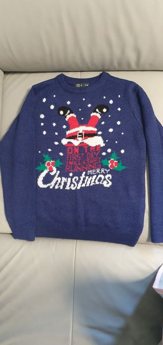 Sweterek świąteczny 7/8 lat