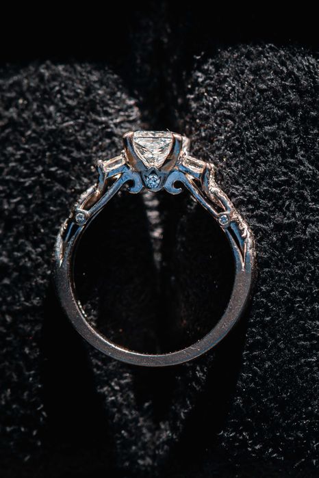 Diamenty brylanty 1.55ct F pierścionek 18K złoto VERRAGIO -50% okazja