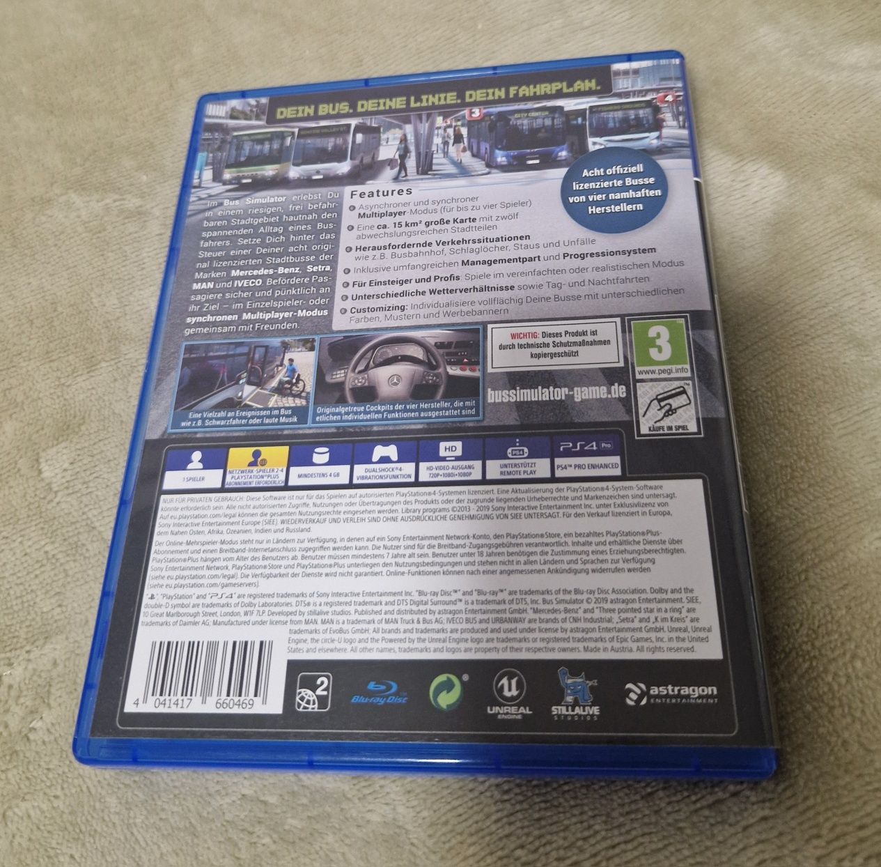 Gra Bus Simulator PS4 niemiecka wersja językowa