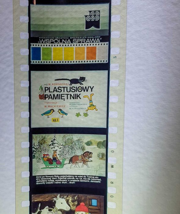 Bajka Klisza rzutnik ANIA PRL Plastusiowy pamiętnik 2-części  WS435