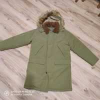 Ciepła zimowa kurtka khaki 44-46