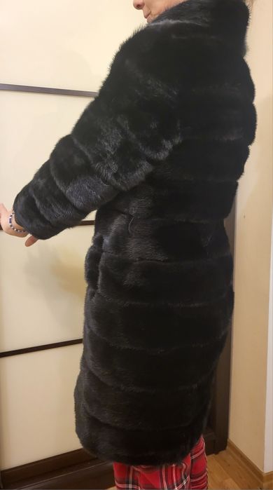 Шуба норкова чорна