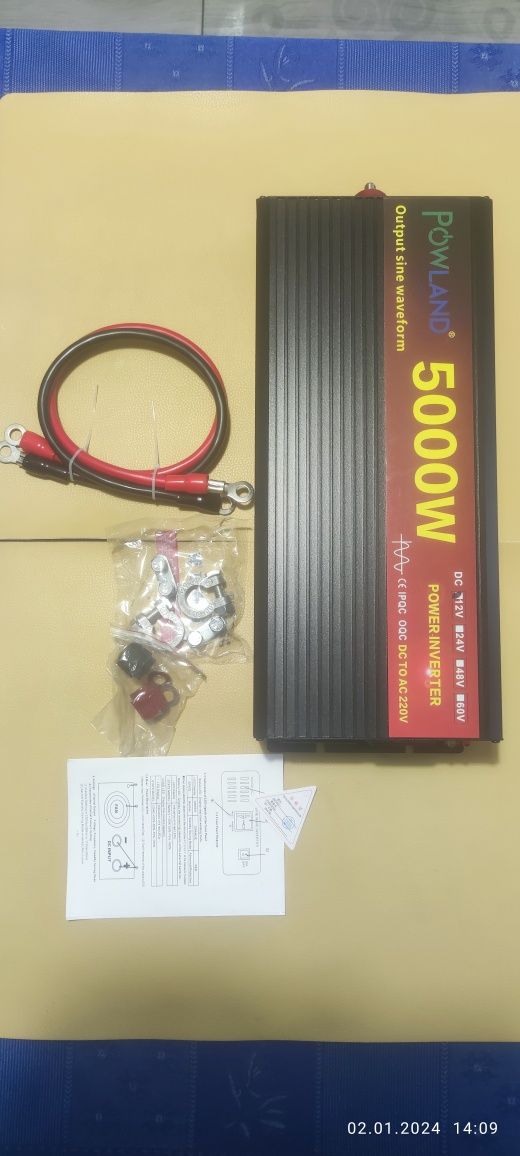 Інвертор EASUN / POWLAND 5000W (12V-220V)