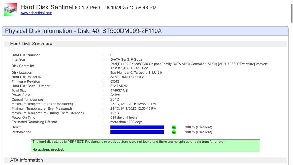 4 HDD 500GB 7200RPM Sata III - 32MB. A funcionar perfeitamente