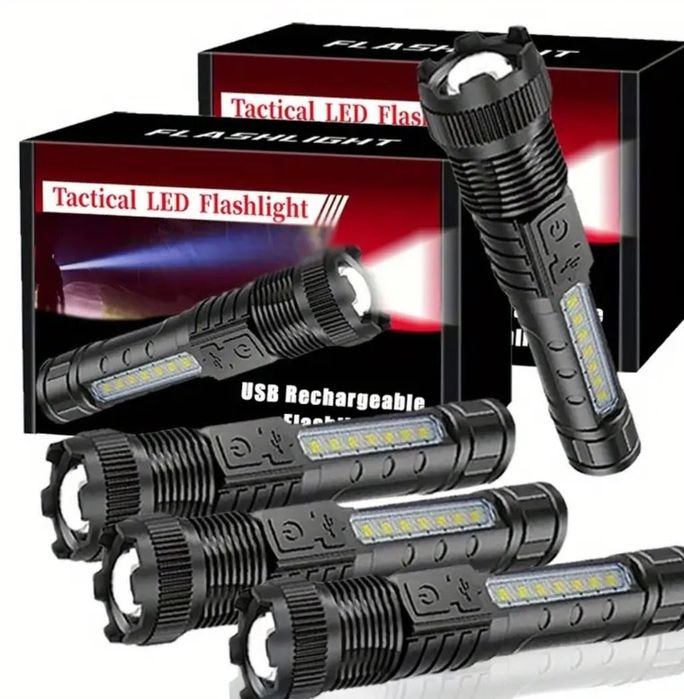 Latarka wielofunkcyjna ładowana przez USB