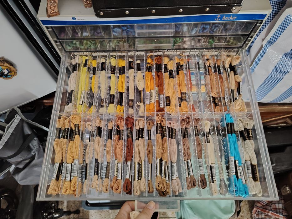 Linhas de bordar - ponto cruz