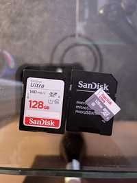 Karty pamieci San Disk 2x 128GB