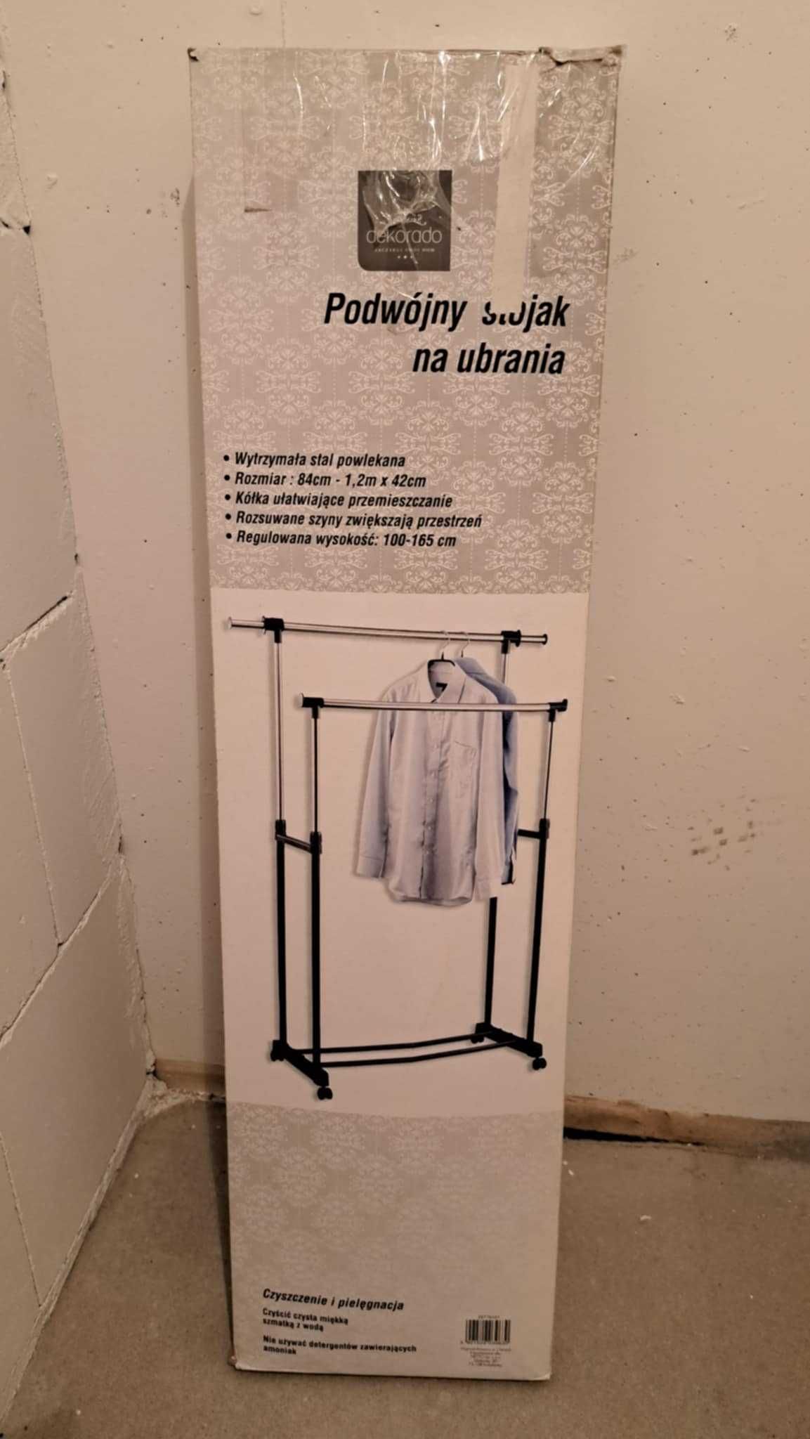Podwójny stojak/wieszak na ubrania