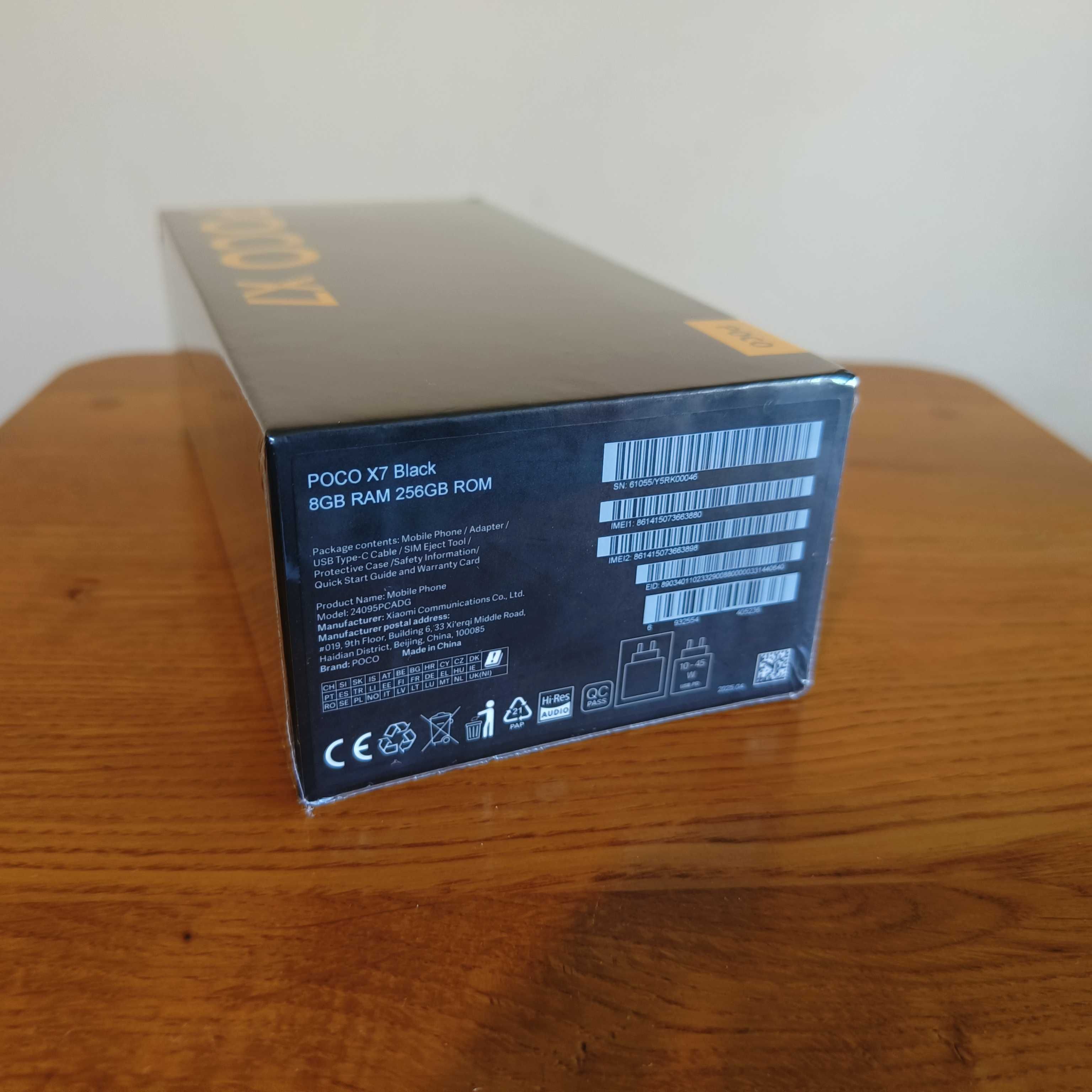 Смартфон POCO X7 8/256Gb Black з зарядкою у комплекті Global Version