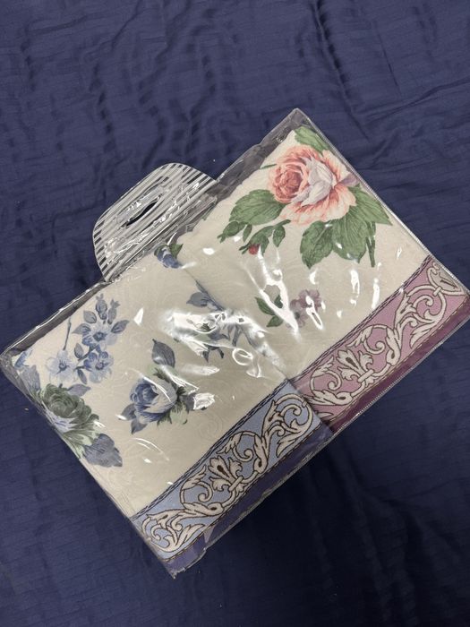 Набор банных махровых полотенец в цветочек ТУРЦИЯ 100% хлопок НОВОЕ