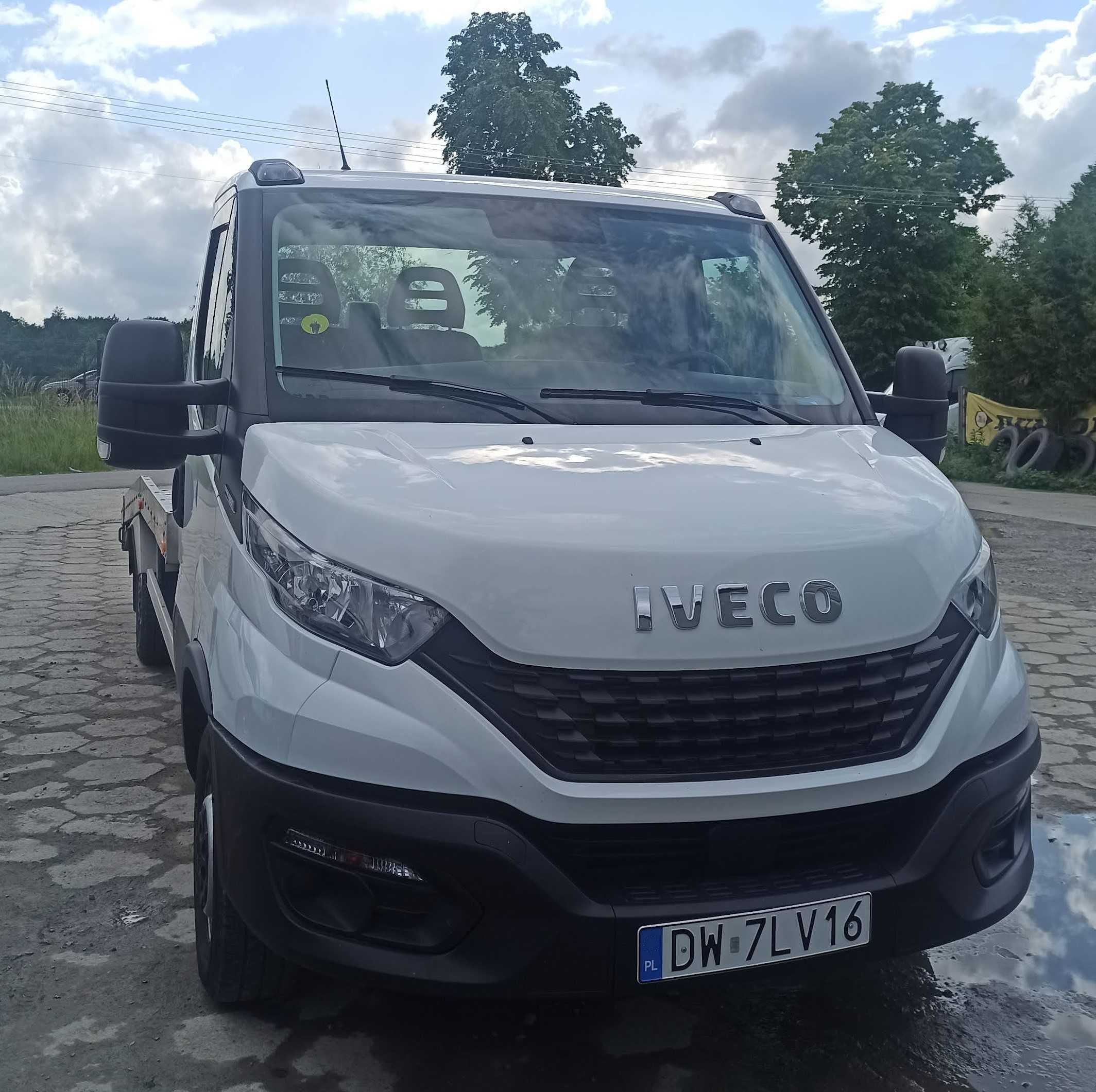 Wynajem Autolawety Iveco Laweta najazd wciagarka