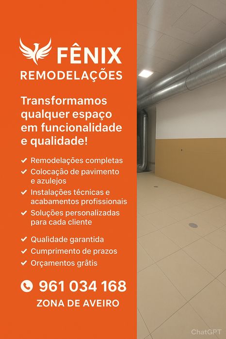 Obras e remodelações Fênix