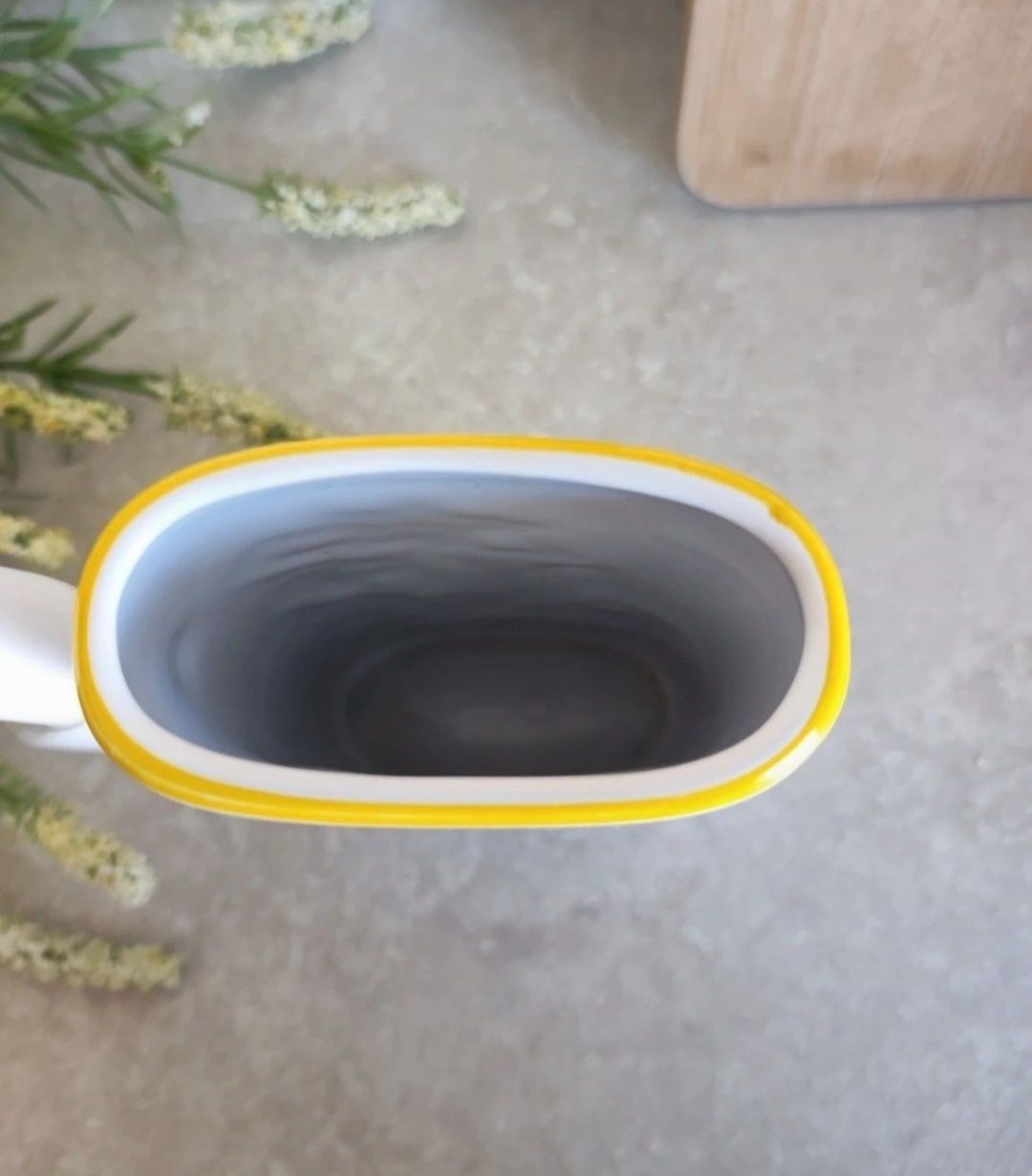 Ceramiczna pijałla dzbanek do wody z malowanym wzorem