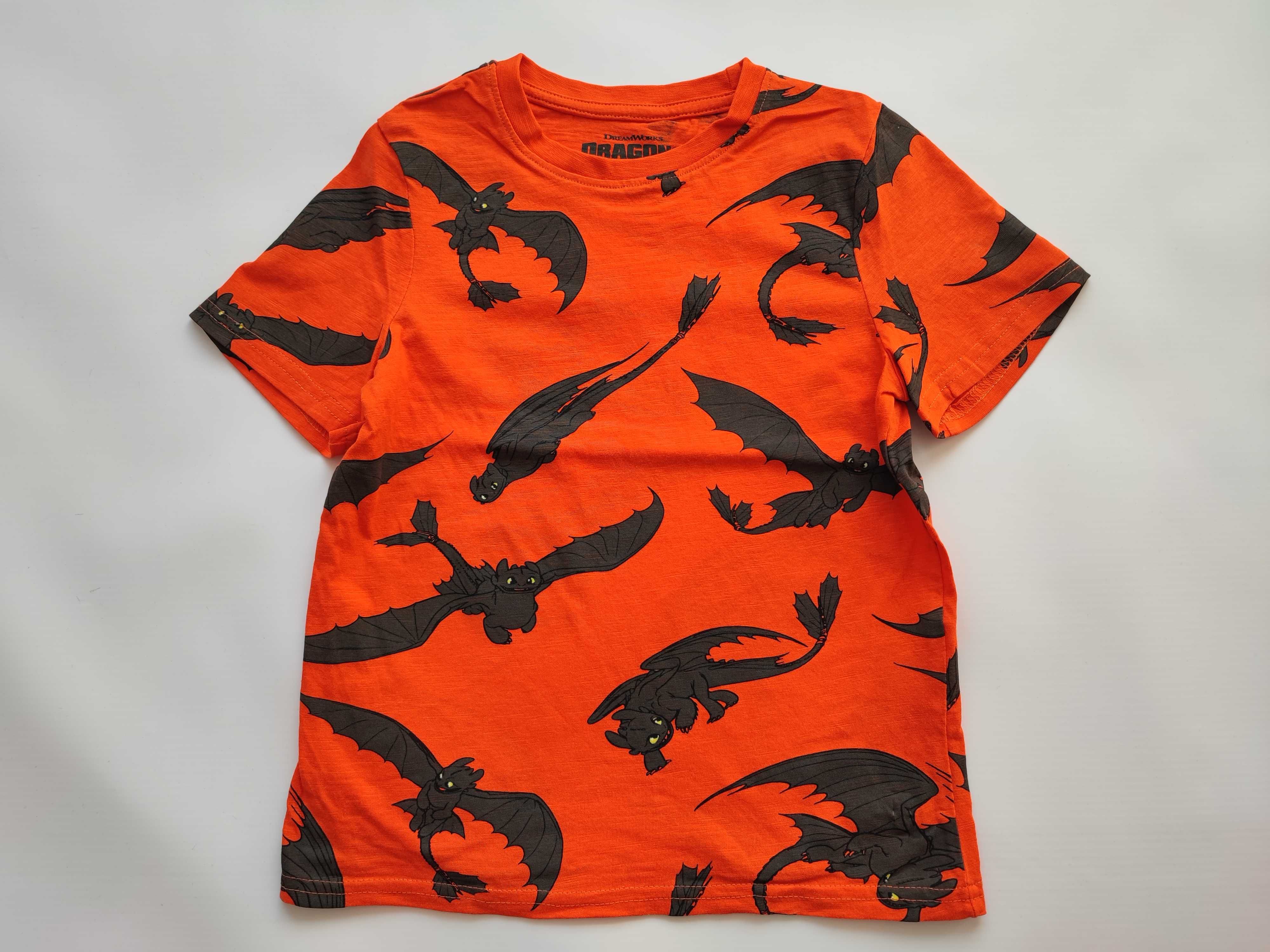 T-shirt Dragons traktor tygrys r. 122 4-pack C&A