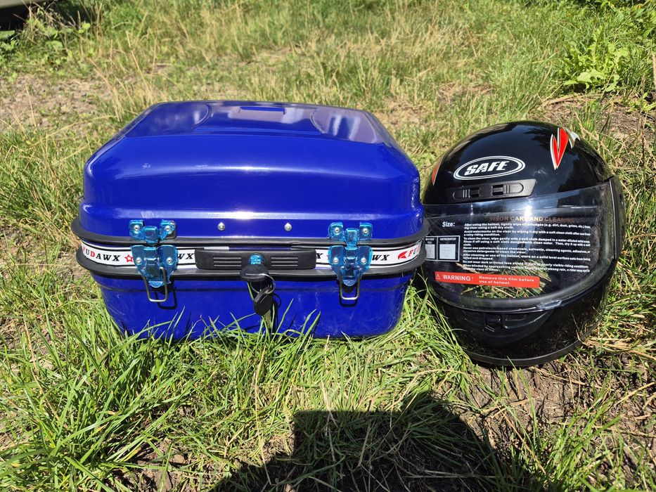 Багажник мото (кофра) DELTA залізна 

синя