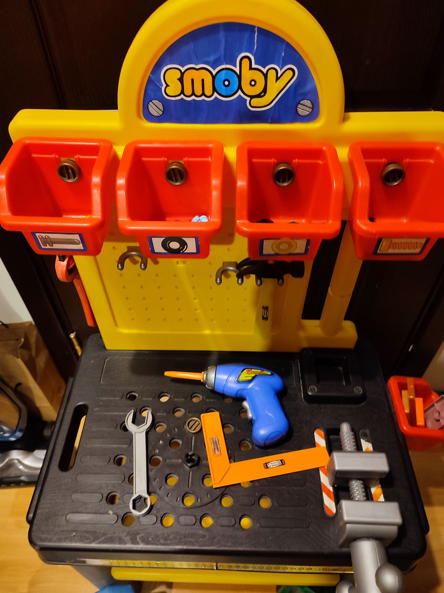 Warsztat Smoby narzędzia śróbki zestaw dla małego majsterkowicza