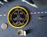 Naszywka F/A-18E VFA-31 Tomcatters rzep velcro z tyłu
