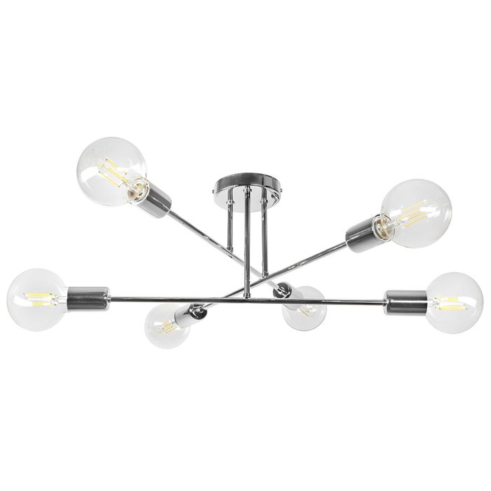 Lampa sufitowa wisząca żyrandol chrom gwint E27 nowoczesna
