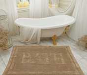 Сучасний килим для ванної кімнати WOVEN RUG beige, ЧУДОВА ЯКІСТЬ !
