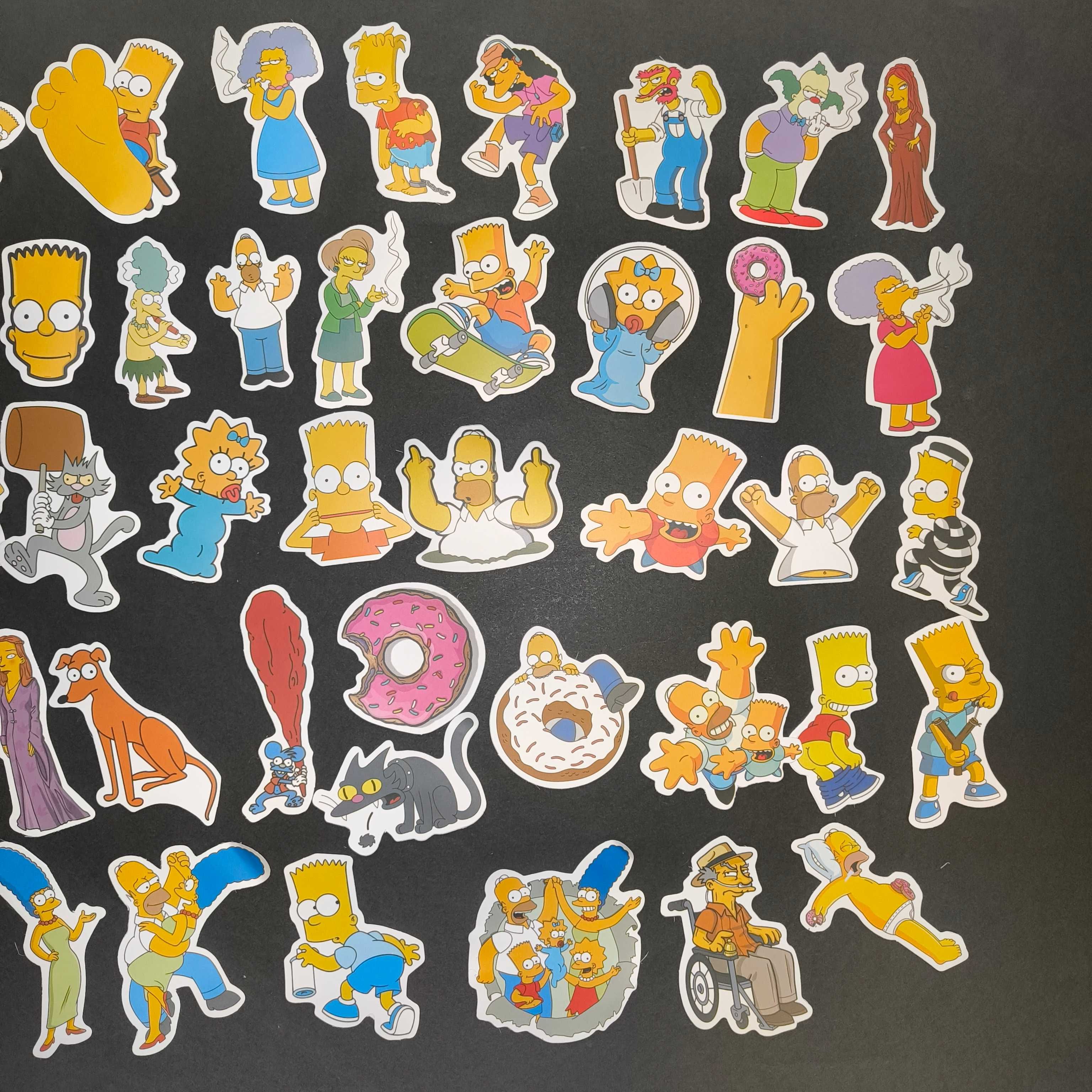 50 Autocolantes Stickers Simpsons