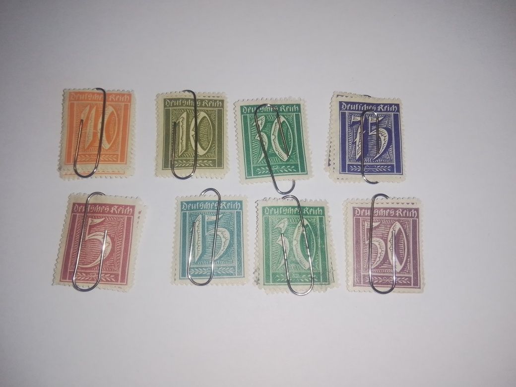 Веймарські марки набір 8 шт.