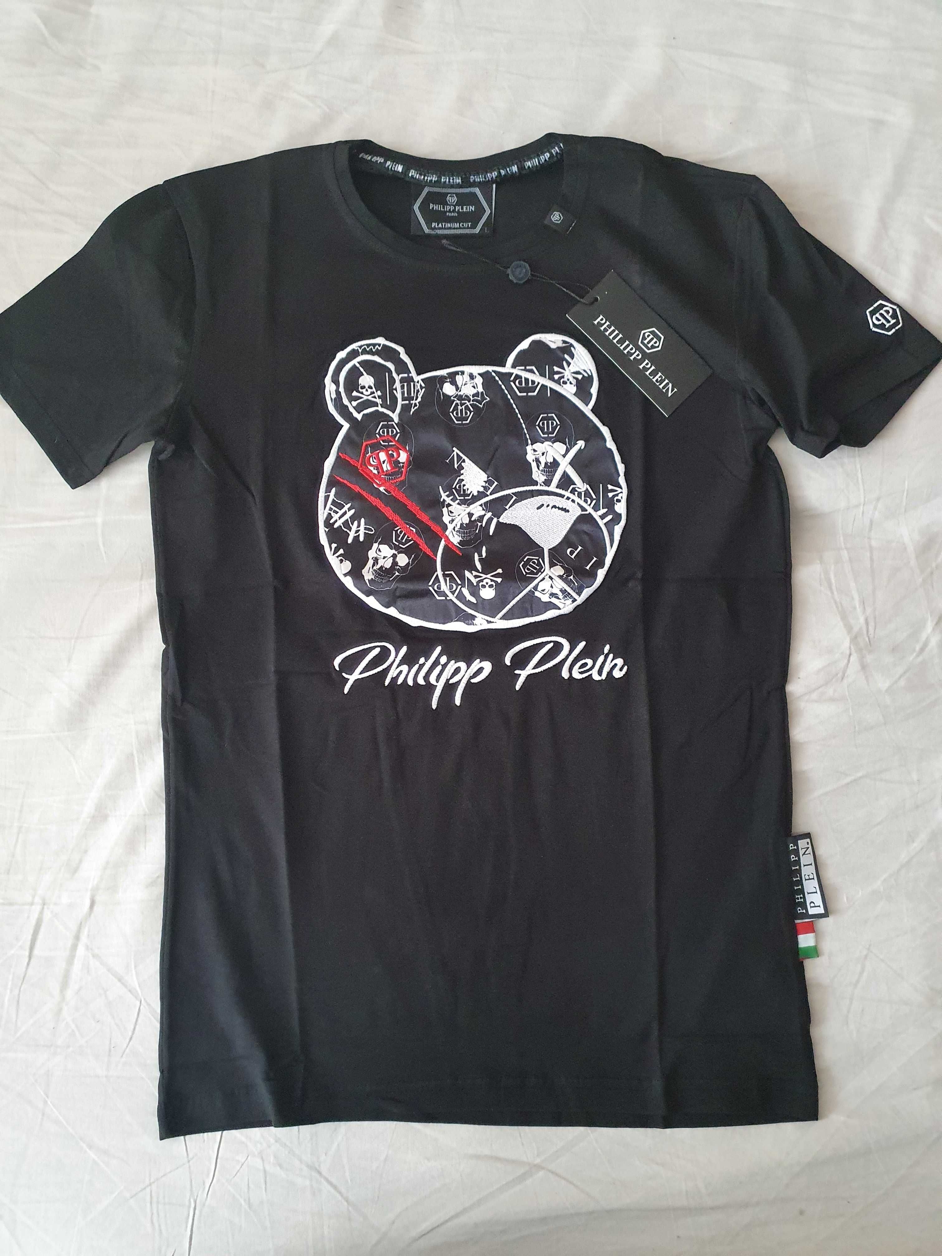 NOWA koszulka Philipp Plein t-shirt PP z misiem miś sport M/L