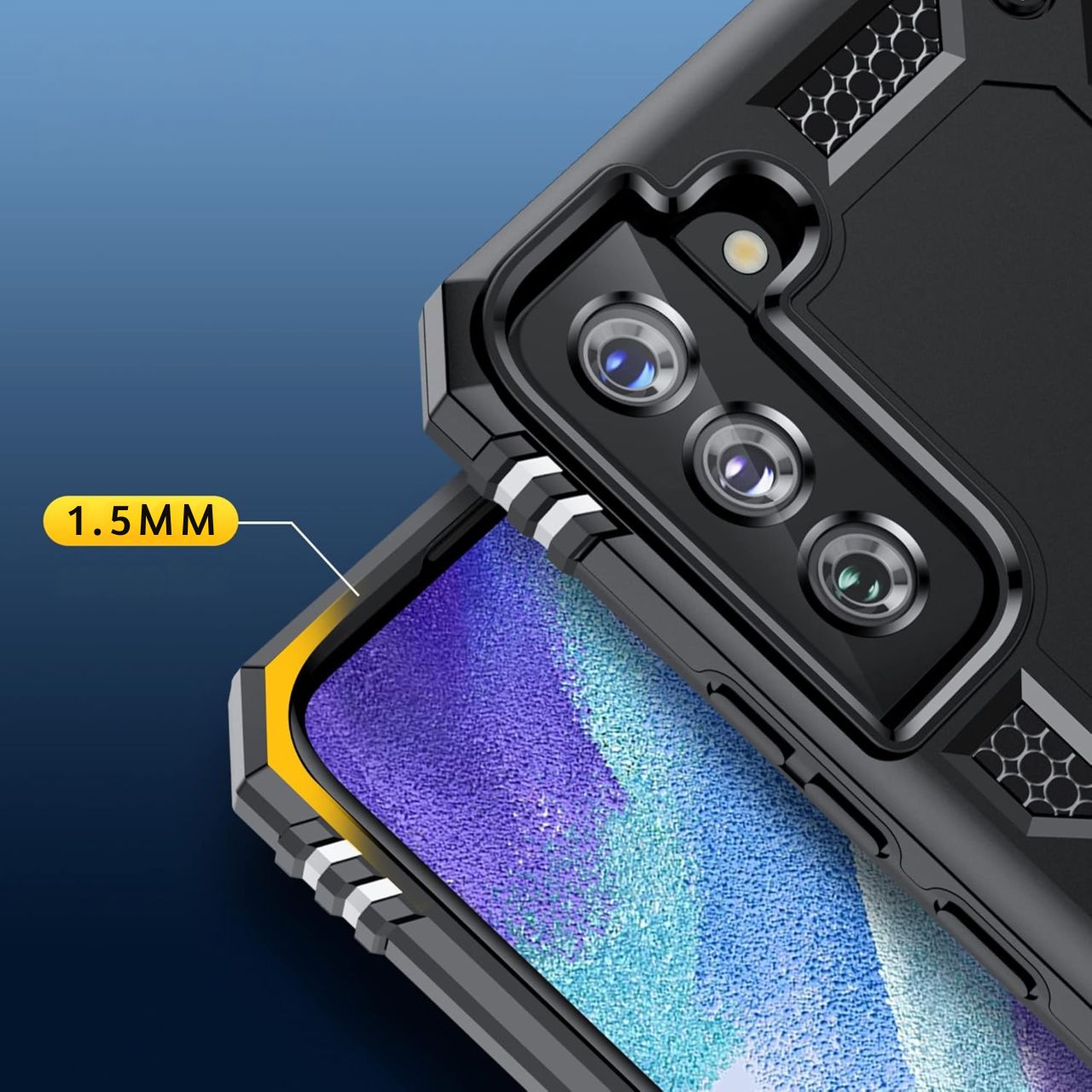 Etui Samsung Galaxy S21 Fe 5G Pancerne  Z Uchwytem, Plecki, Case