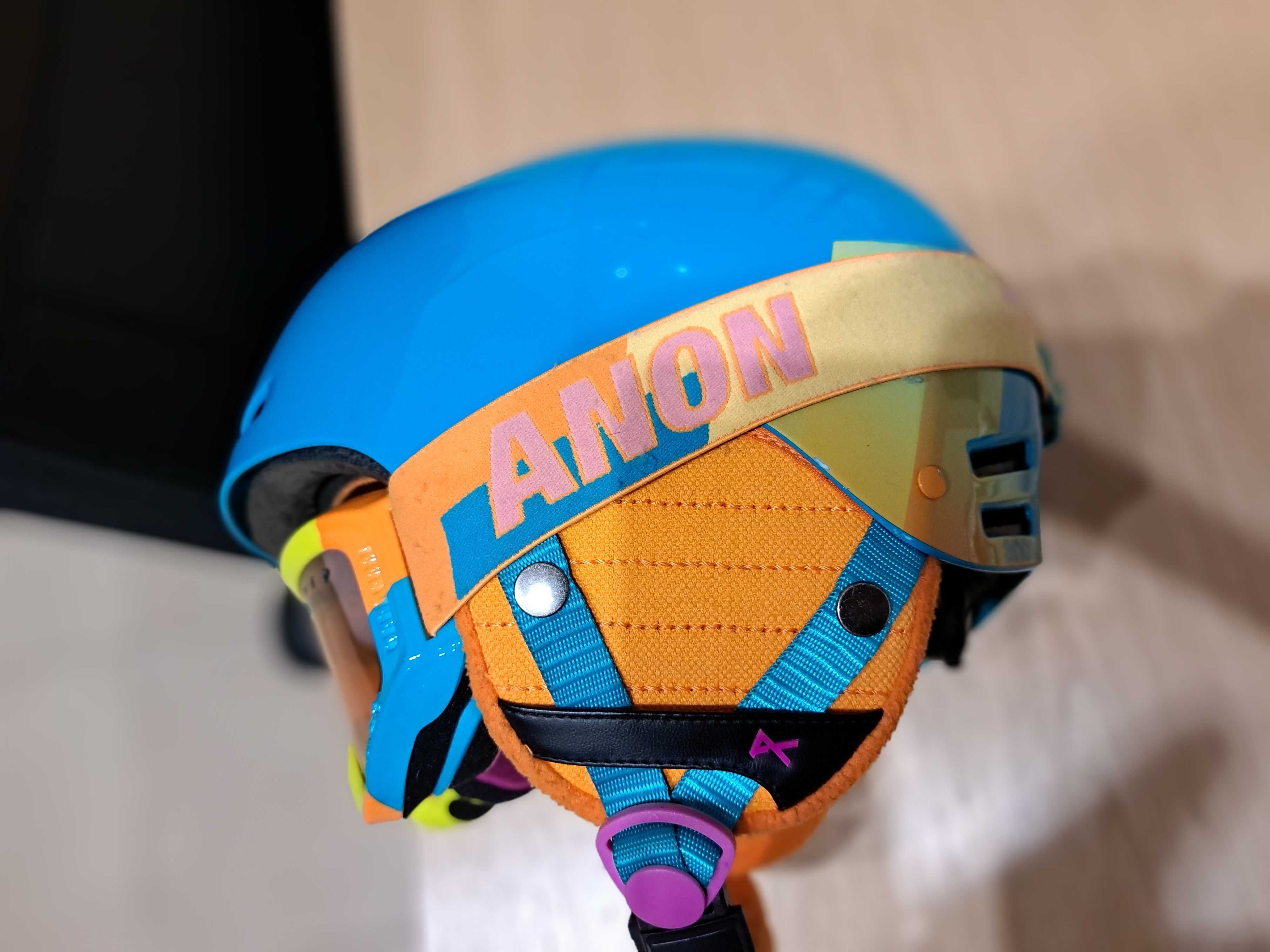 Kask-Gogle-Nauszniki, ANON RIME 2 - narty, snowboard r. 52-55cm