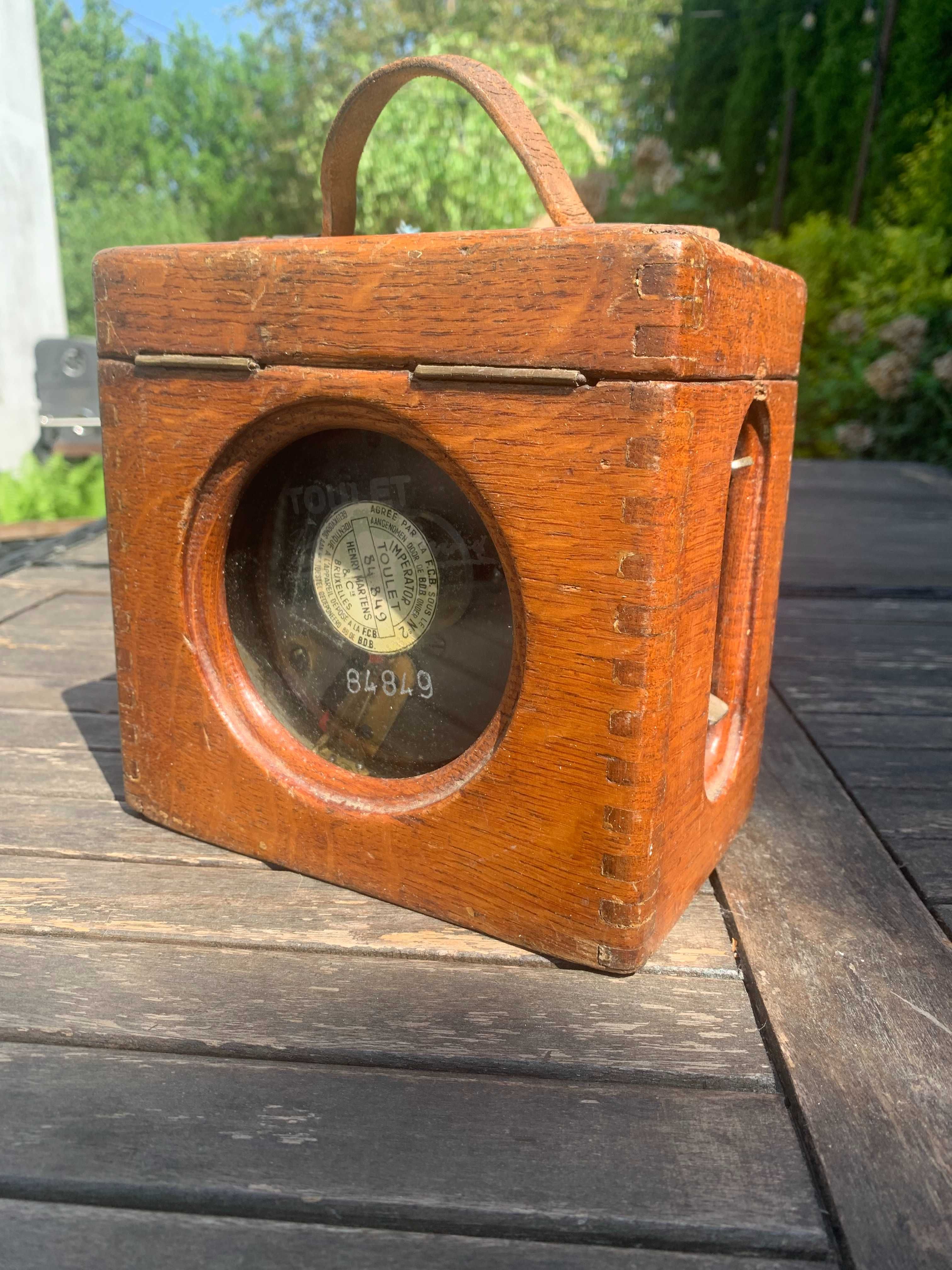 Stary zegar do pomiaru lotów gołębi, Coulet Toulet, Vintage