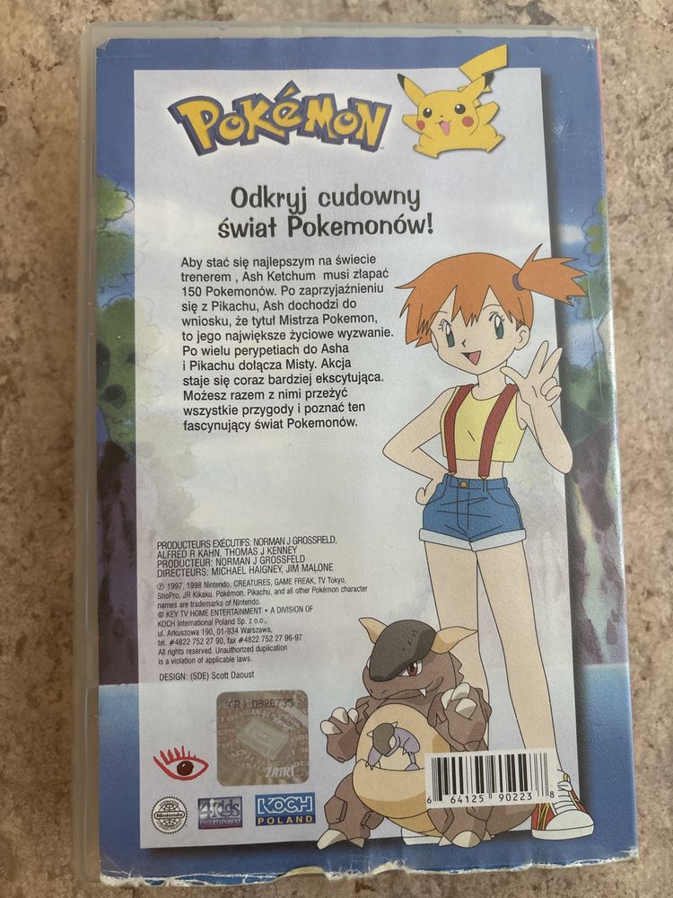 Kaseta VHS Pokemon